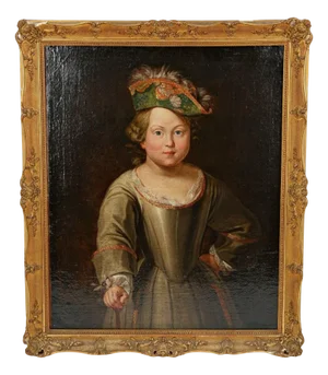 Circle of Alexis-Simon Belle, Portrait of a Young Girl, Oil on Canvas, Framed