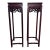 Vintage Monumental Asian Ming Style Solid Rosewood Plant Stands, a Pair For Sale