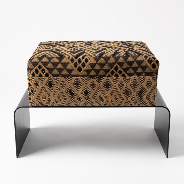 2020s Contemporary Outpost Original Kuba Cloth Key West Bench For Sale - Image 5 of 6