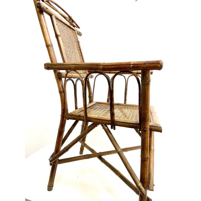 Vintage Bamboo Armchair, 1960s, in Very Good conditions. Designed 1960 to 1969