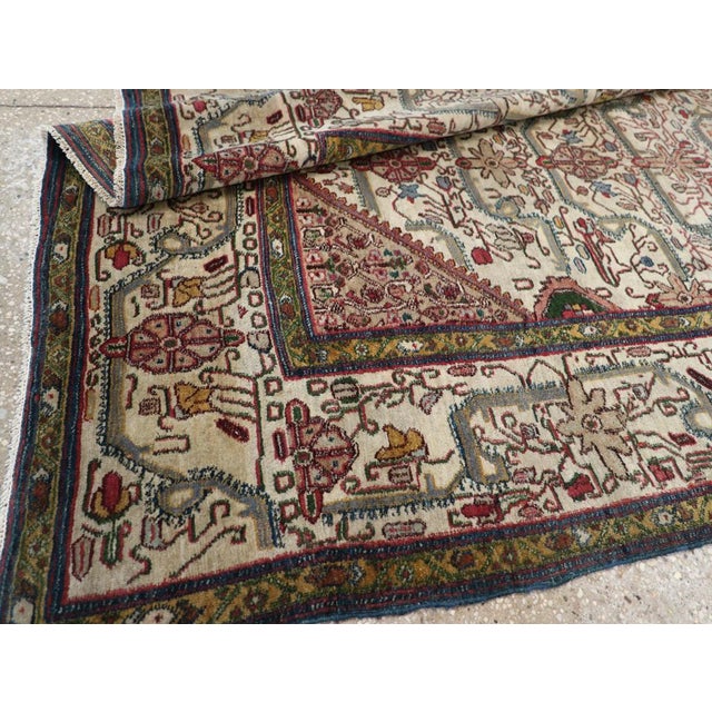 Ivory Galerie Shabab Collection Early 20th Century Indian Agra Accent Rug For Sale - Image 8 of 8