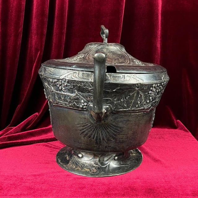 Antique Art Nouveau Soup Bowl, 1890s For Sale - Image 3 of 11