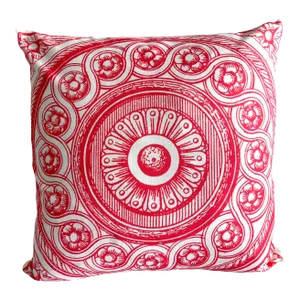 Contemporary Vizcaya Circle Filigree Medallion Pillow Cover