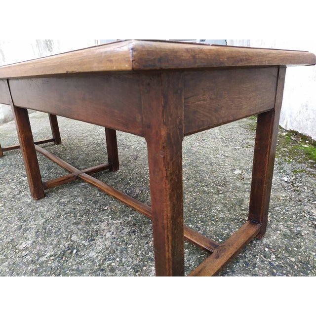 Walnut Work Table in Walnut and Oak For Sale - Image 16 of 18