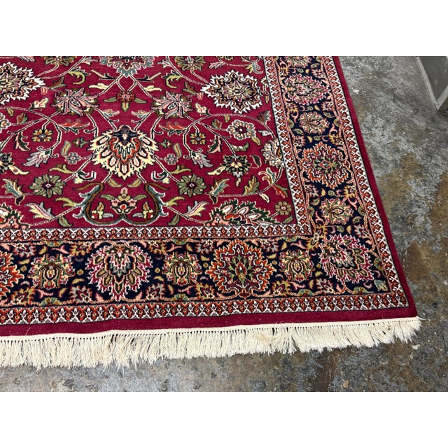 5ft 10in × 8ft 10in Oriental Wool Area Rug For Sale - Image 11 of 12