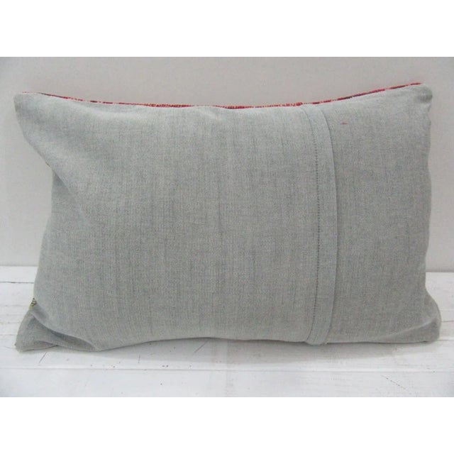 Turkish Handmade Kilim Pillow Cover For Sale - Image 3 of 4