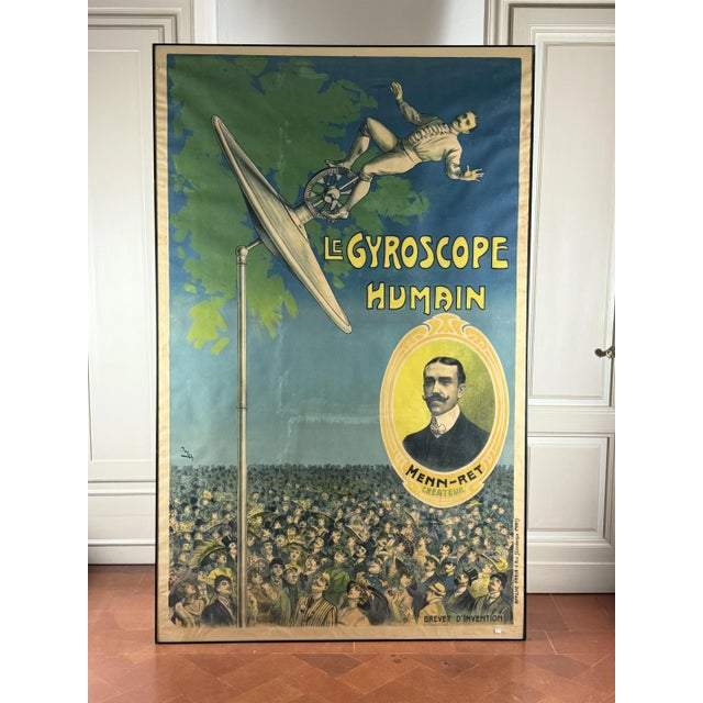 Original Human Gyroscope Poster by Candido Aragonez de Faria, 1910 For Sale - Image 9 of 11
