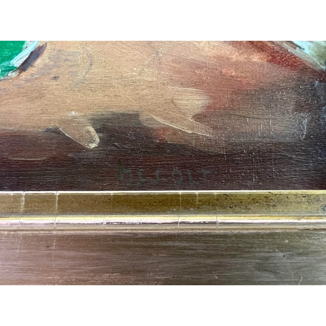 C. 1920s Morgan Colt Impressionistic Oil on Panel For Sale - Image 9 of 11