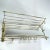 1930s Art Deco Brass Wall Coat Rack with Mirror, 1930s For Sale - Image 5 of 8