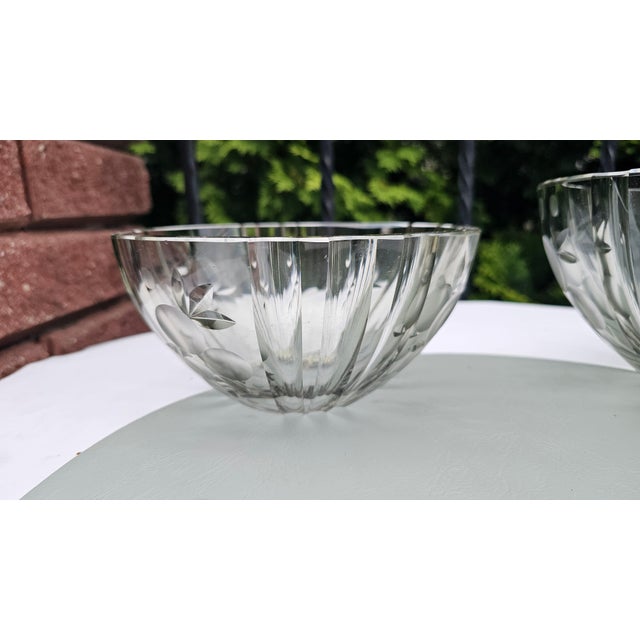 1950s Art Deco Glass Serving Dishes from Hadeland Glassworks, 1930s, Set of 2 For Sale - Image 5 of 8