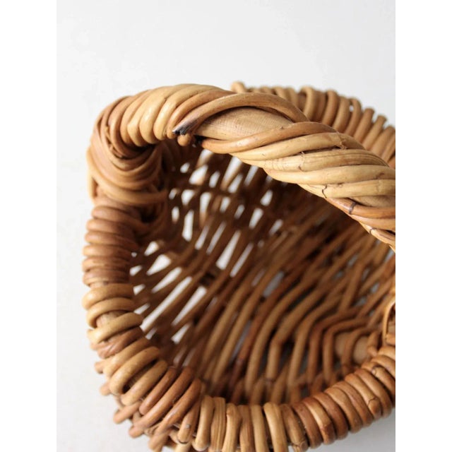 Brown Vintage Small Melon Basket For Sale - Image 8 of 10