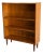 Teak Bookcase Open Storage Shelving Unit Danish Mid-Century Modern 1960s For Sale