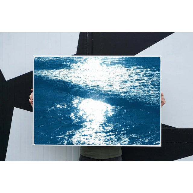 2020 Cyanotype "Pacific Sunset Waves" by Kind of Cyan For Sale In Miami - Image 6 of 12