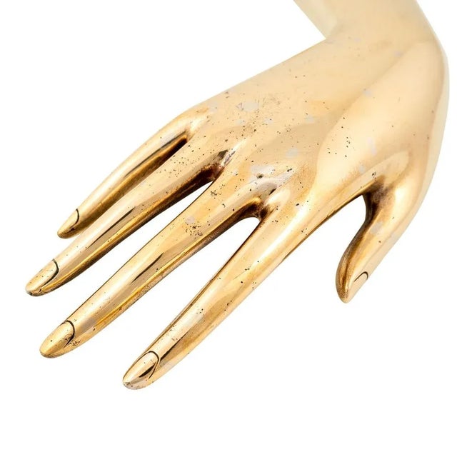 1930s Franz Hagenauer, Female Forearm with Hand, 1935, Brass For Sale - Image 5 of 8