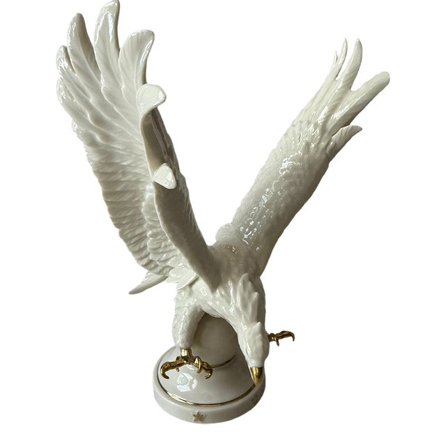 Vintage "The Lenox Ivory Eagle" Figurine Fine Porcelain (1995) Discontinued For Sale