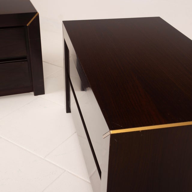 Italian African Rosewood Nightstands by Gianluigi Gorgoni for Fratelli Turri, Set of 2 For Sale - Image 14 of 18