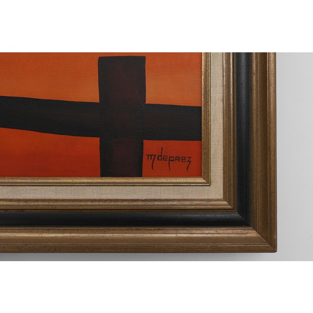 Mia Duprez, Untitled, 1970s, Oil on Canvas, Framed For Sale - Image 6 of 11