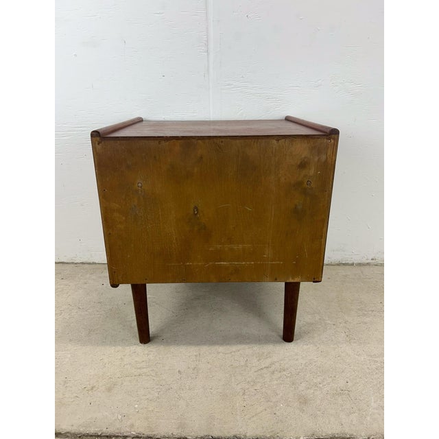 Danish Modern Teak Nightstand Storage Cabinet For Sale - Image 11 of 12