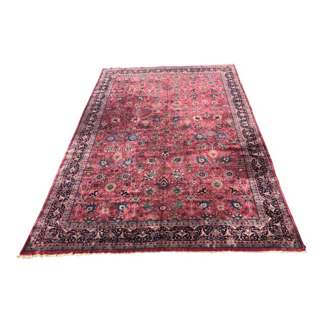 1920s Vintage Design Turkish Rug-13’8’x21’8" For Sale