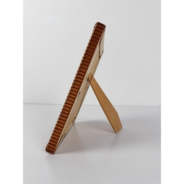Mid-Century Modern Italian Embossed Copper Tabletop Picture Frame, 1930s For Sale - Image 17 of 18