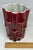 1950’s Red Wing Usa Burgundy Bamboo Ceramic 7.5” Tall Vase #400 Light Grey Interior For Sale - Image 10 of 12