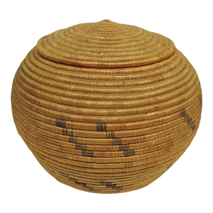 Vintage Handmade Coiled Basket