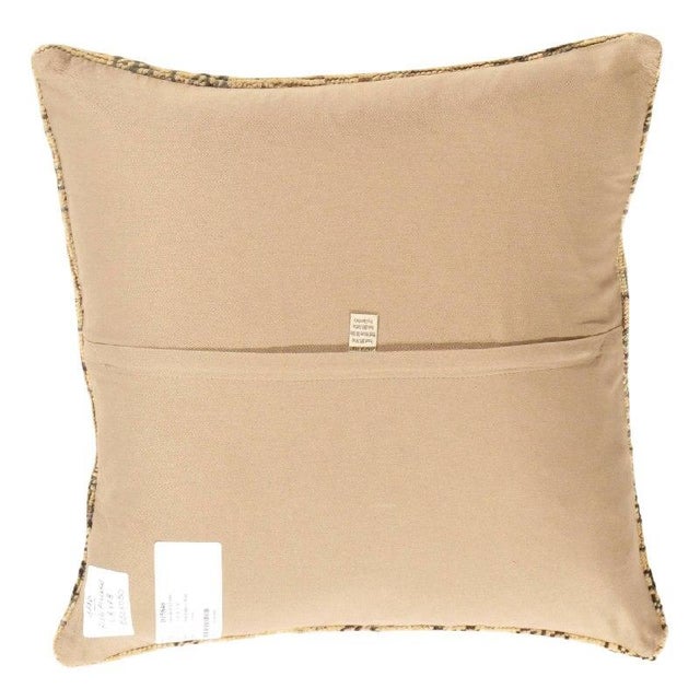 Vintage hand woven Turkish pillow. This is made of wool. Back cotton. Beautiful colors and well made. This pillow features...