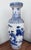 Late 20th Century Vintage Hand-Painted Chinoiserie Floor Vase With Blue & White Floral and Avian Motif For Sale - Image 5 of 12
