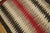 1930s Multicolor Stripe Antique American Navajo Eye Dazzler Rug '1" X 4'7" Flatweave Wool Carpet For Sale - Image 4 of 6
