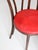 1960s Vintage Mid-Century ZPM Radomsko Bentwood Dining Chairs Set of 4 With Red Seats For Sale - Image 5 of 18