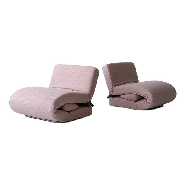 1970s Poppy Chairs Attributed to Antonio Citterio + Paolo Nava For Sale