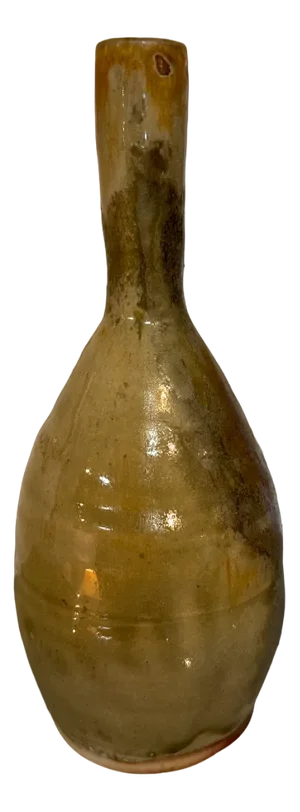 Vintage Enameled Stoneware Vase by Justin Dutel from Atelier De La Borne, 1970s