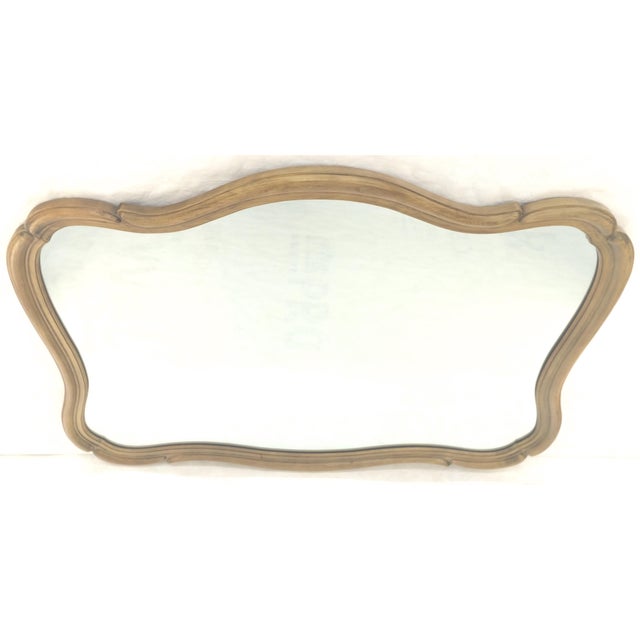 Hollywood Regency Figural Silver Style Mid Century Modern Wall Mirror Mint For Sale - Image 3 of 8