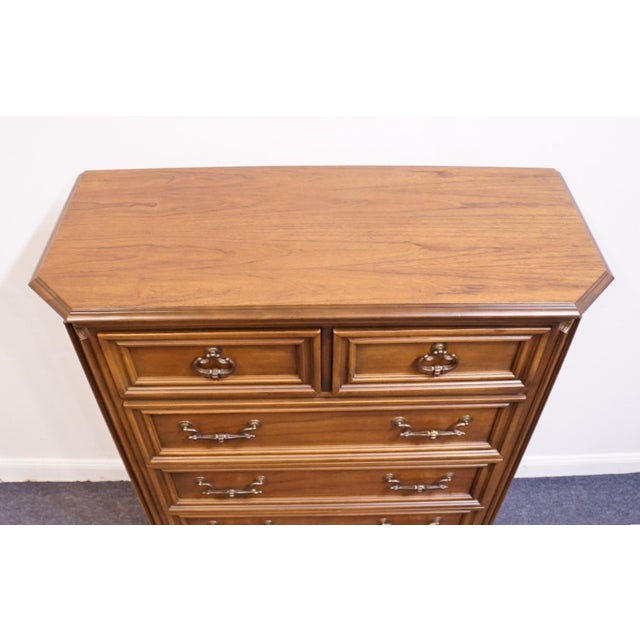 Brown Hooker Furniture Solid Cherry Italian Neoclassical Tuscan Style 44" Chest of Drawers 60-10 For Sale - Image 8 of 12