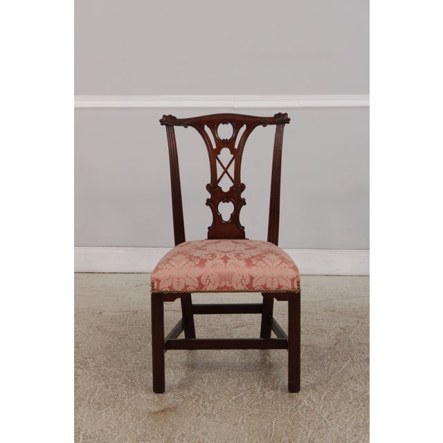 Set of 8 Kindel Chippendale Mahogany Dining Chairs For Sale - Image 12 of 18
