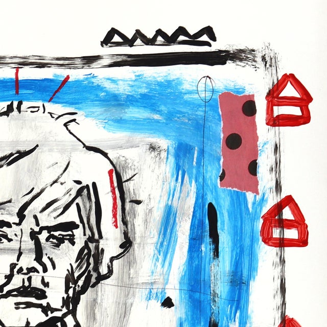 Abstract Pop, Interrupted - Colorful Figurative Andy Warhol Pop Art Painting by Gary John For Sale - Image 3 of 6