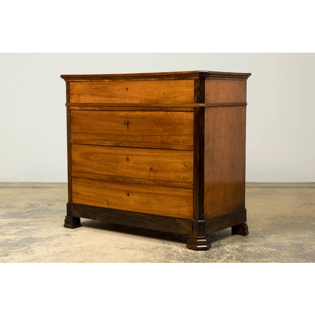Mid-19th Century French Louis Philippe Walnut Chest of Drawers For Sale - Image 4 of 18