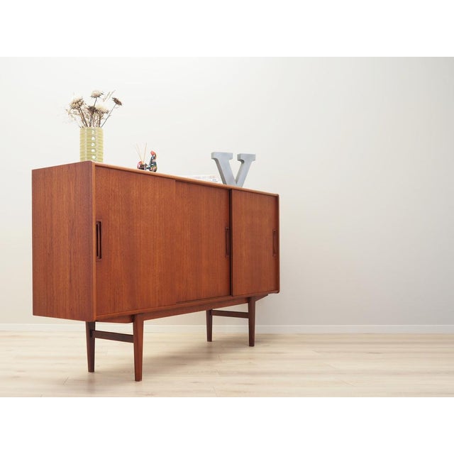 Vintage Danish Teak Highboard, 1960s For Sale - Image 9 of 16
