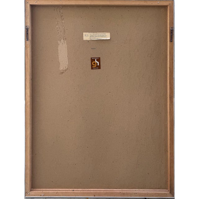 Silver Mid-Century Modern Monochromatic-Toned Wall Mirror For Sale - Image 8 of 8