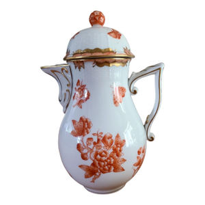 Herend Fortuna Rust Vintage 1960s - 8.5" Coffee Pot - Discontinued