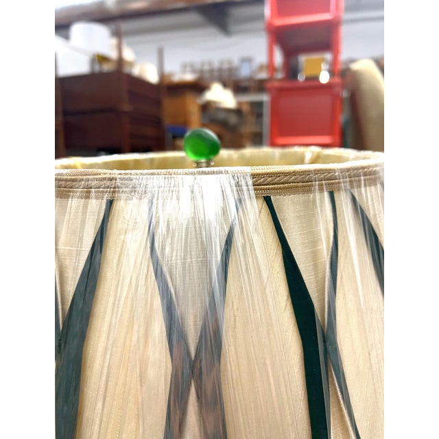 Mid 20th Century Brass Asian Lamps With Ro Sham Beaux Shades - a Pair For Sale - Image 4 of 12