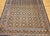 Black Vintage Tabriz Rug, Hand-Knotted Wool, Allover Geometric Pattern, Navy & Tan, 9x11 For Sale - Image 8 of 15