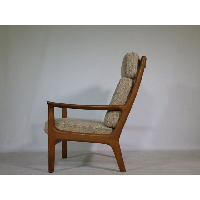 Mid-Century Modern Mid-Century Teak High-Back Chair by Juul Kristensen, Denmark, 1960s For Sale - Image 3 of 14