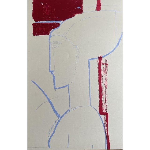 Early 21st Century Amedeo Modigliani, Sculptural Head, 2000s, Paper For Sale - Image 5 of 5