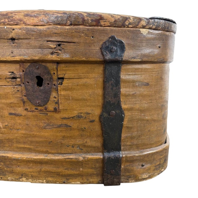 Large Antique Swedish Bentwood Chest, 1890s For Sale - Image 13 of 18