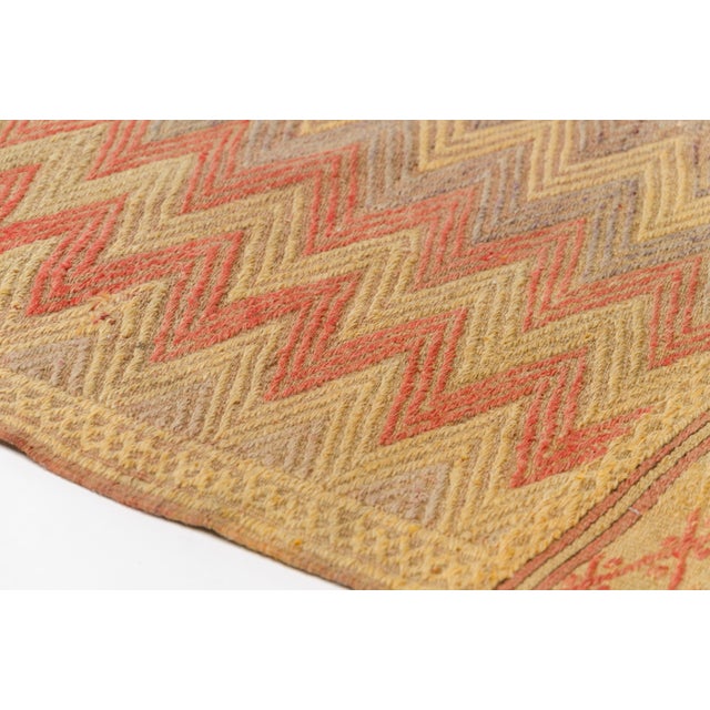 1960s Handmade Mid-Century Ethnic Rug For Sale - Image 9 of 10