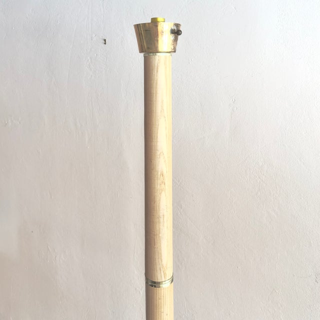 Wood 80s Chic Nordic Style Ashwood Floor Lamp For Sale - Image 7 of 15
