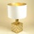Romeo Rega Checker Table Lamp in Brass and Chrome by Spadafora, 1970s For Sale - Image 4 of 9