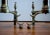 19th Century Lemon Top Antique Brass and Iron American Andirons For Sale - Image 4 of 8