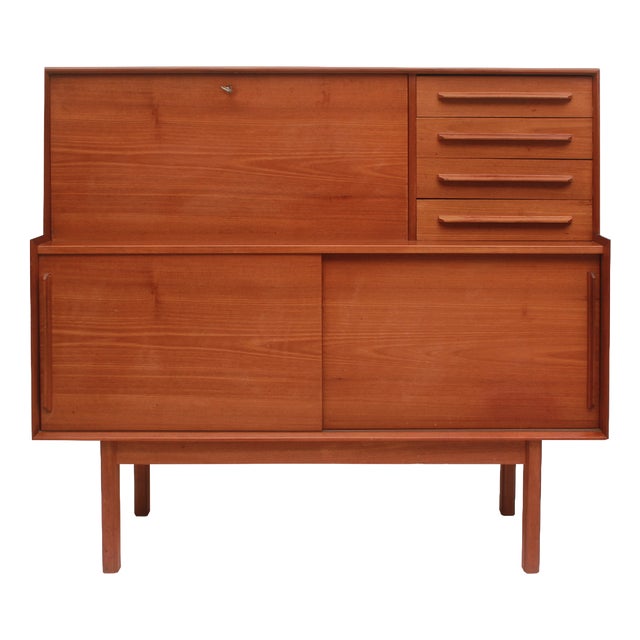 Danish Sideboard with Secretary in Teak, 1965 For Sale